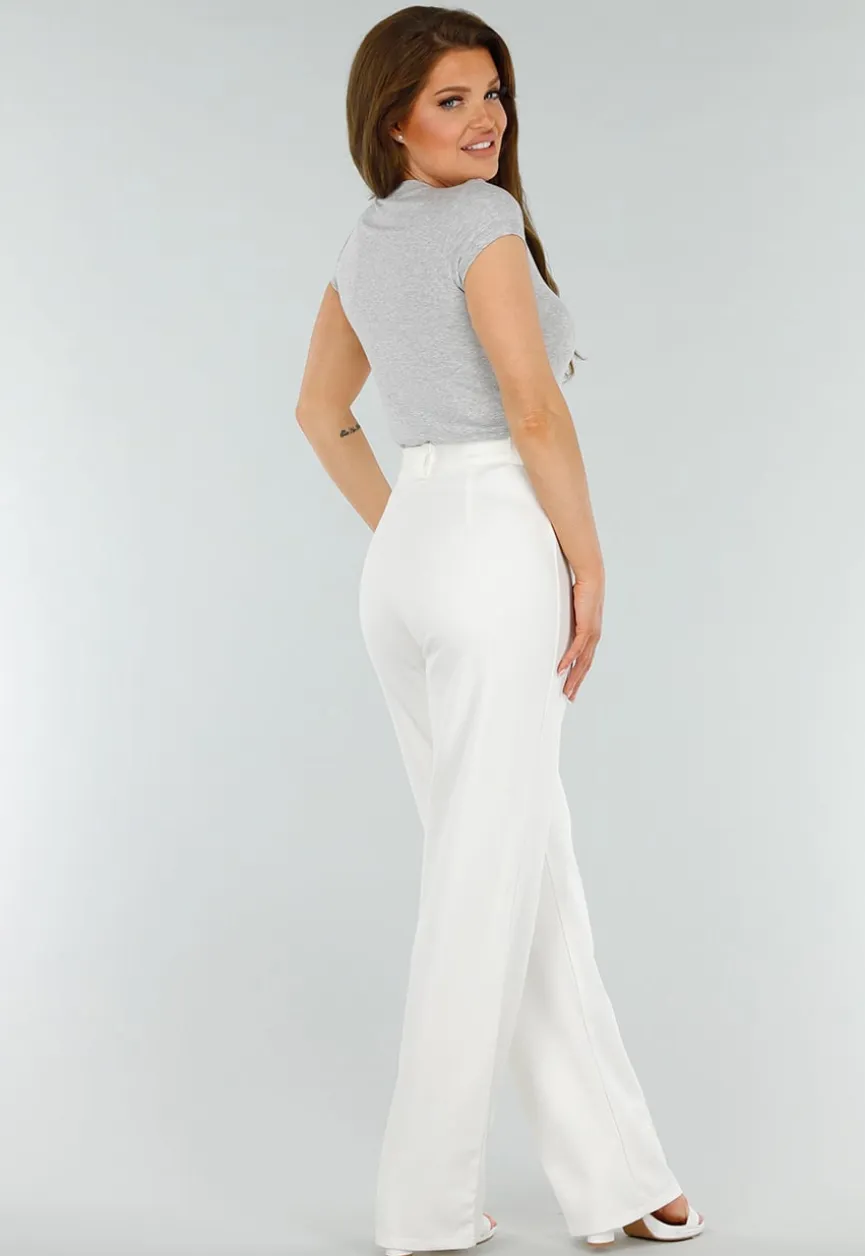 Grijs Stretch T-Shirt met Korte mouwen en Stretch