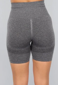 Grijze Fitness Short met Scrunch