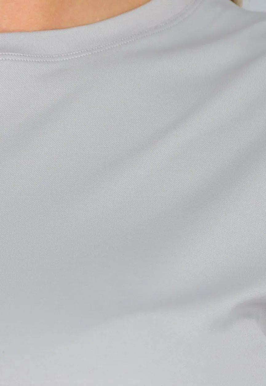 Grijze Korte Sporttop