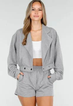 Grijze 2-Piece met Elastische Tailleband