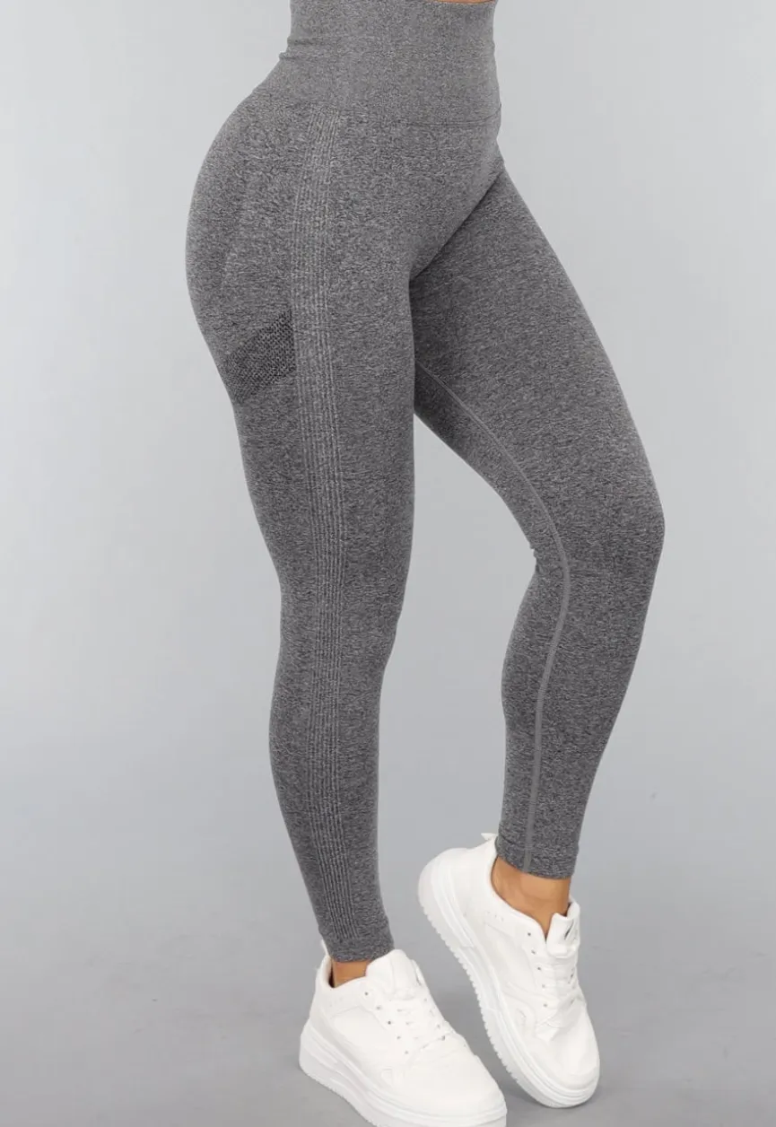 Grijze Squat Proof Fitness Legging