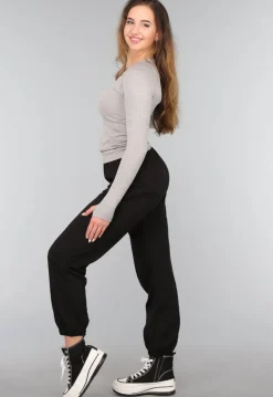 Grijze Stretchy Longsleeve Sporttop
