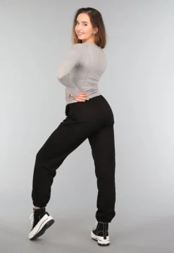 Grijze Stretchy Longsleeve Sporttop
