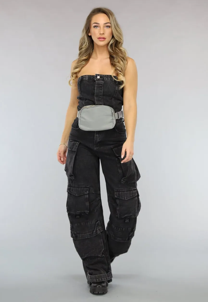 Grijze Verstelbare Fanny Pack