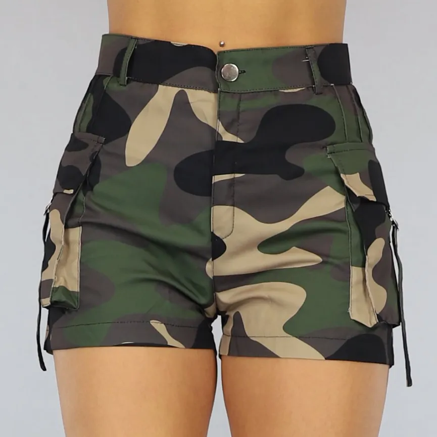 Groene Camo Cargo Short