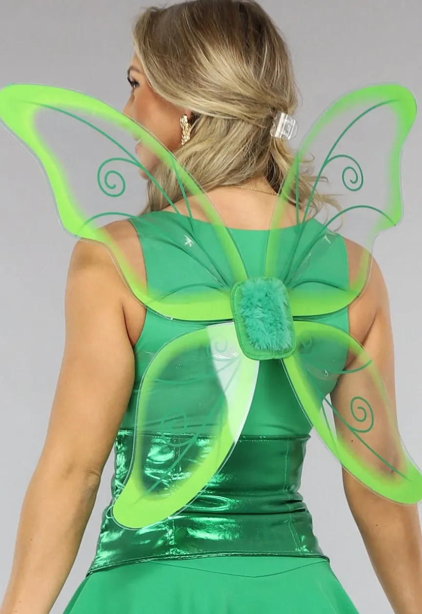 Groene Fairy Vleugels Set met Taille Korset