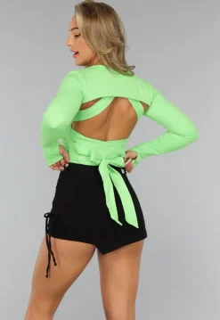 Groene Longsleeve Stretch Bolero