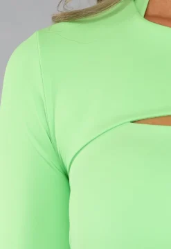 Groene Longsleeve Stretch Bolero