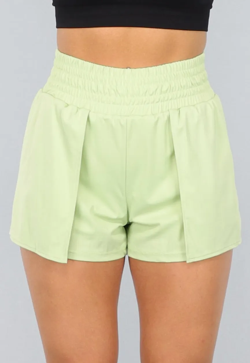 Groene Loose Fit Sportshort