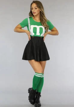 Groene M&M Kostuum