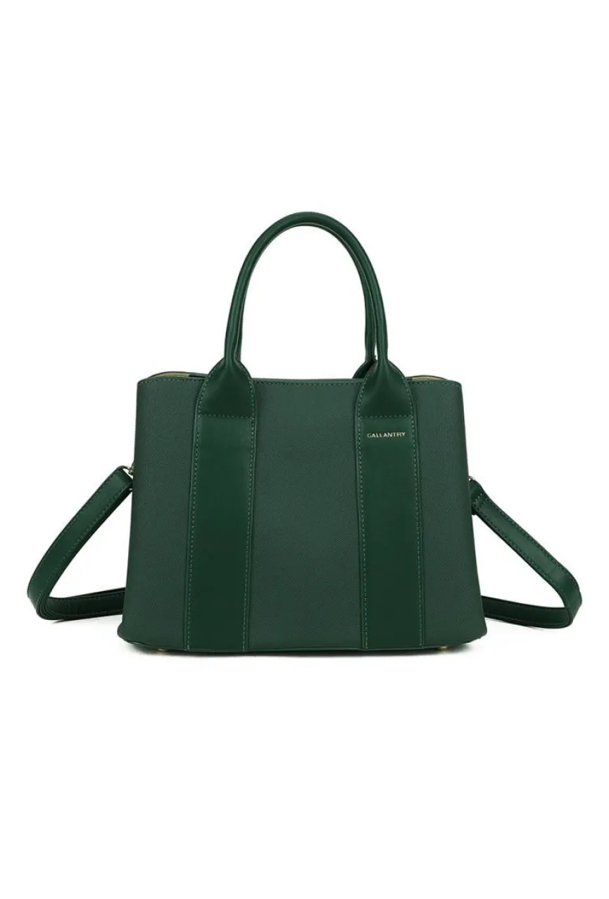 Groene Shopper met Dubbele Hengsels en Afneembare Schouderband