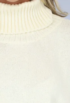 Grote Oversized Gebreide Trui Crème