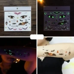 Halloween Glow In The Dark Tijdelijke Tattoo Set