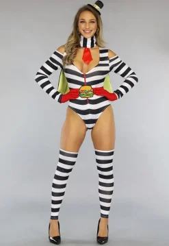Hamburger Girl Kostuum met Accessoires