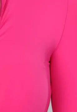 Hard Roze Sportieve Zipper Playsuit