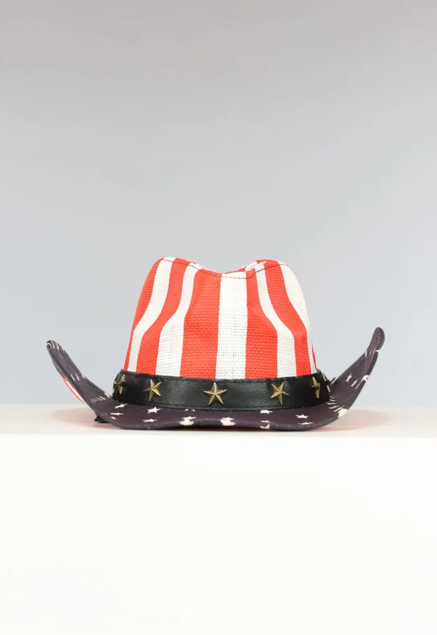 Hoed met Amerikaanse Vlag Opdruk