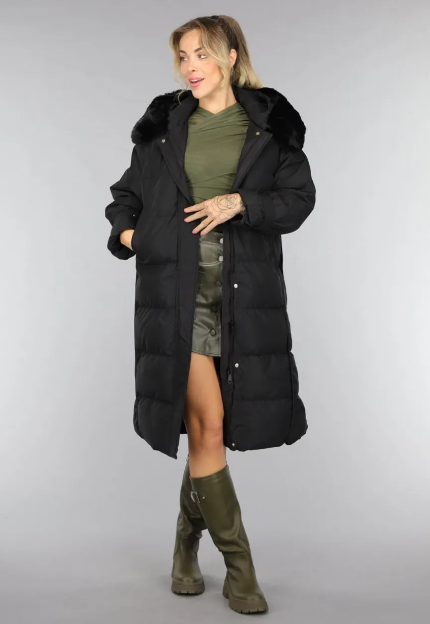Hoge Lederlook Boots in Khaki