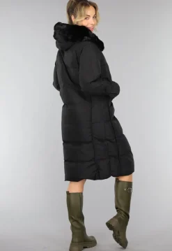 Hoge Lederlook Boots in Khaki