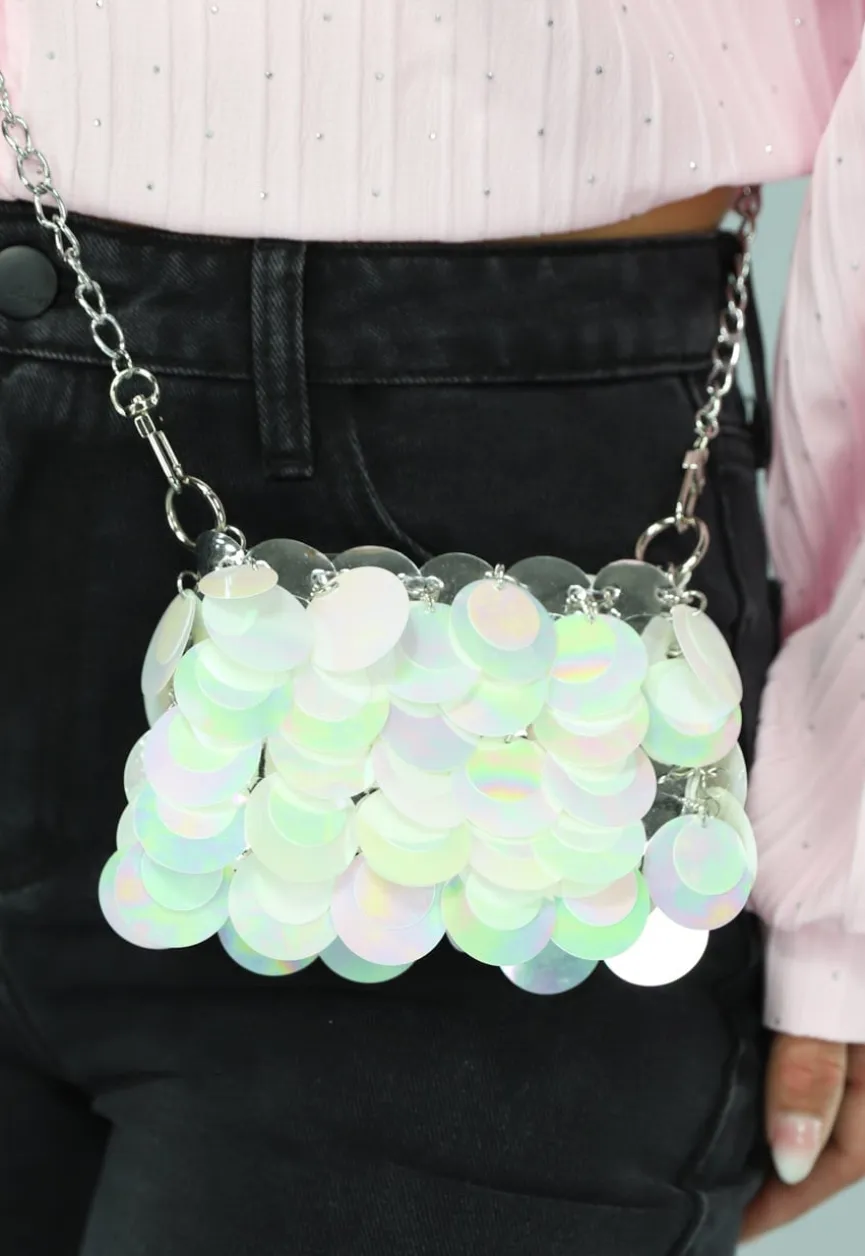 Holografisch Crossbody Tasje met Pailletten