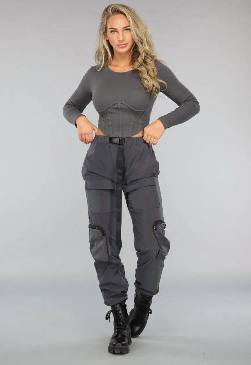 Holografisch Reflecterende Cargo Parachute Broek