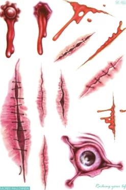 Horror Tijdelijke Tattoo