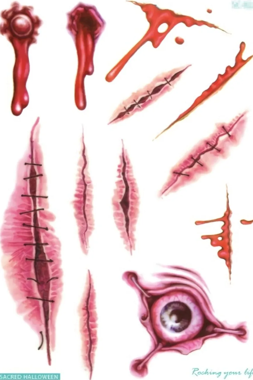 Horror Tijdelijke Tattoo