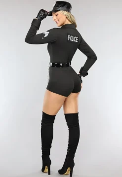 Hot Cop Politie Kostuum Zwart