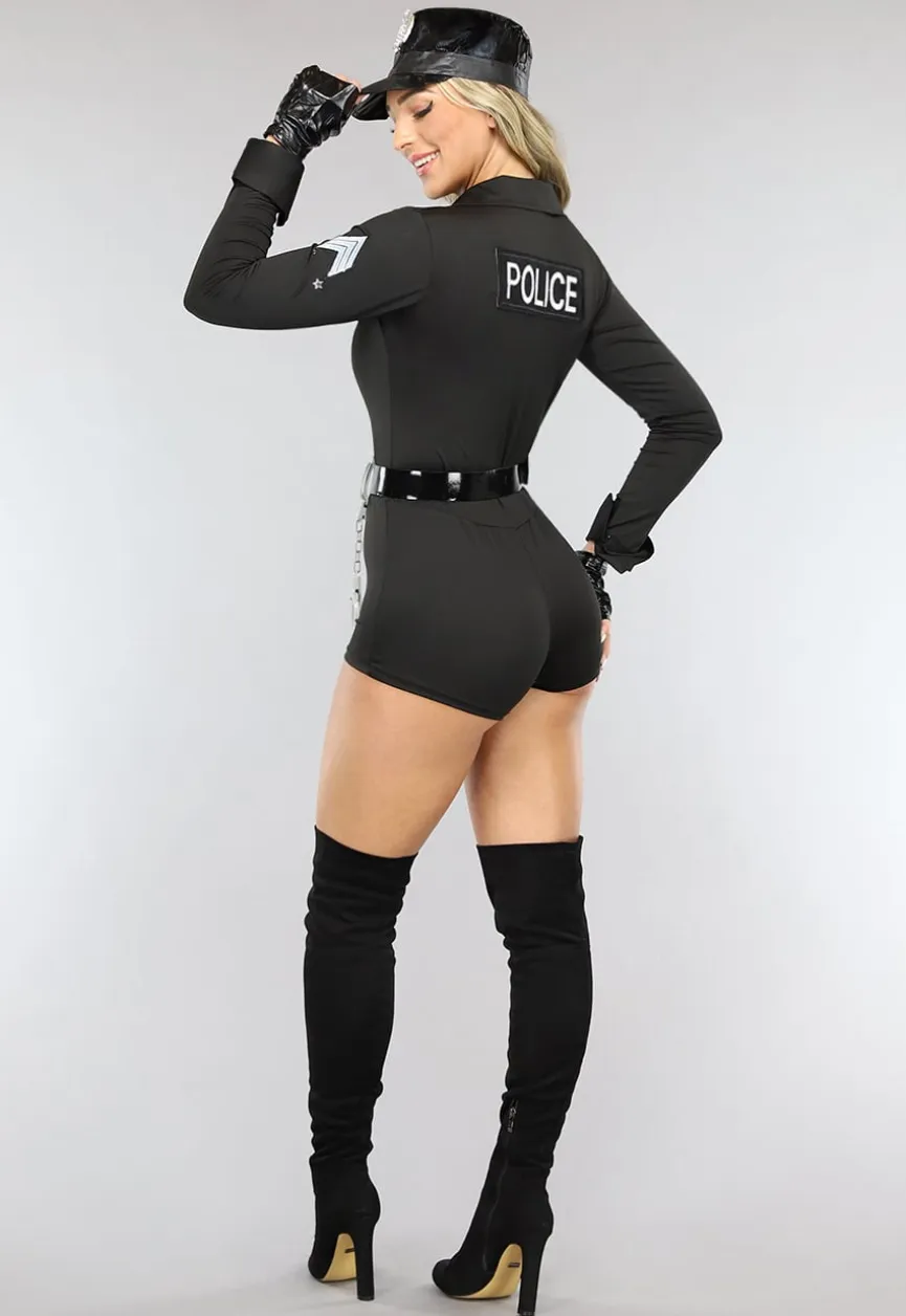 Hot Cop Politie Kostuum Zwart