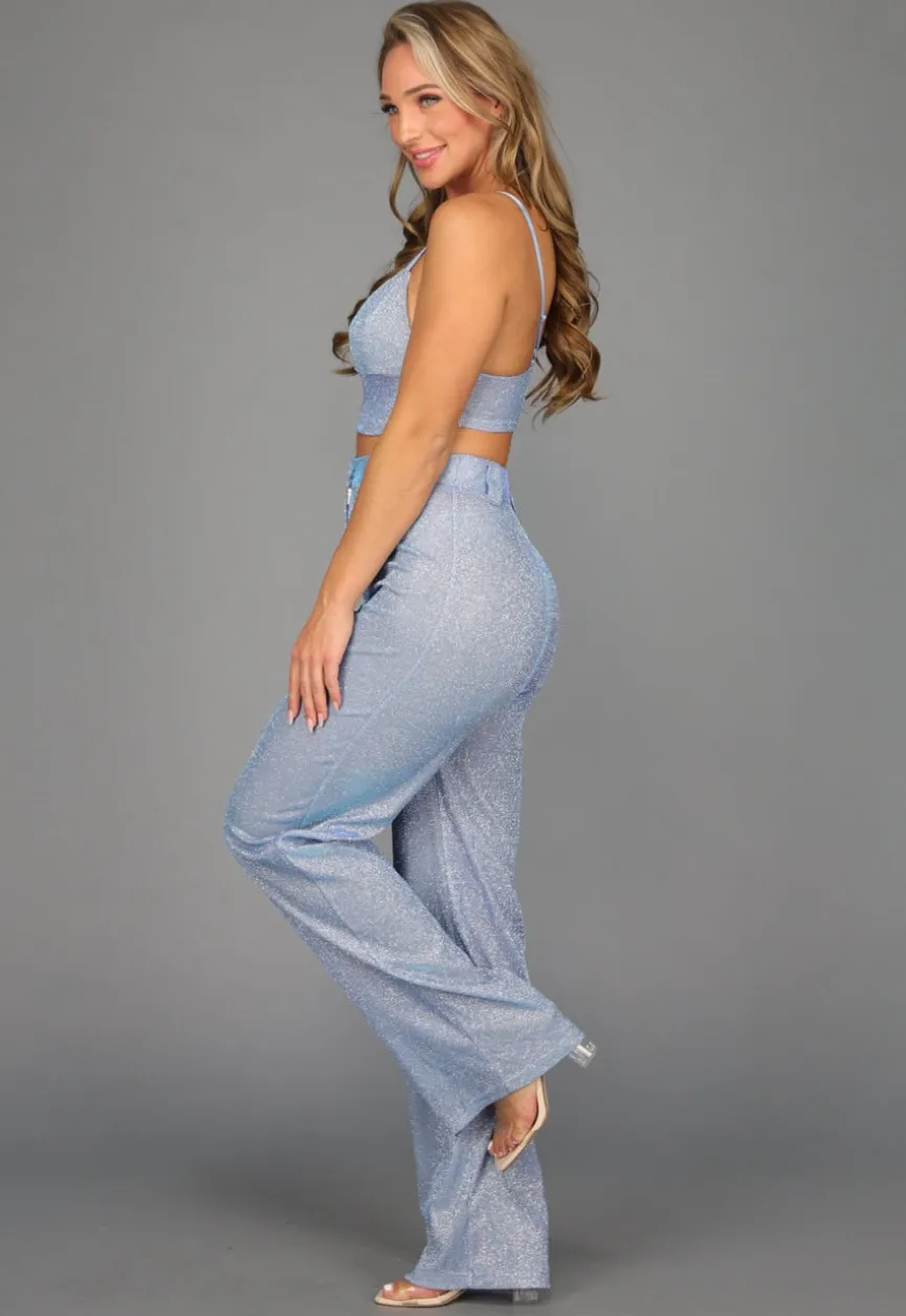 Ice Blue Statement Triangel Bralette