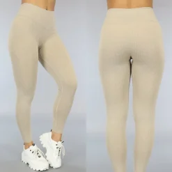 Kaki Rib Sportlegging
