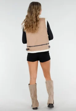 Khaki Hoge Laarzen met Chunky Zool en Suèdelook