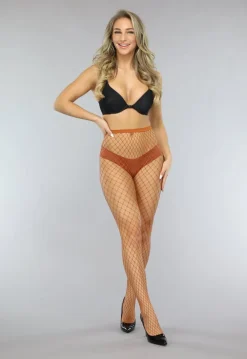 Khaki Net Panty met Groot Patroon