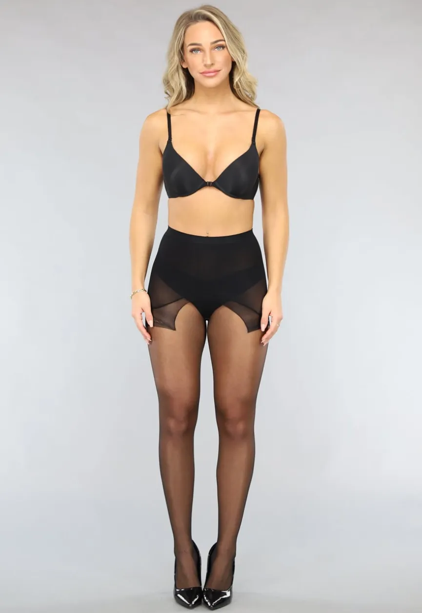 Klassieke 10 Denier Panty met Corrigerende Taille