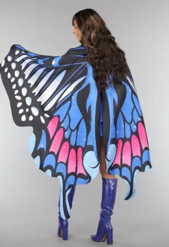 Kleurrijke Vlinder Cape in Blauw