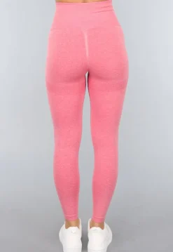 Koraal Kleurige Gym Legging met Scrunch
