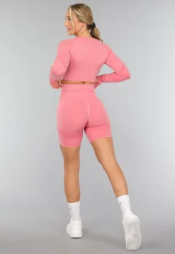 Koraal Kleurige Sporttop met Duimgaten