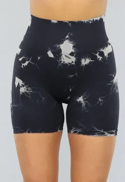 Kort Fitness Broekje met Scrunch in Print