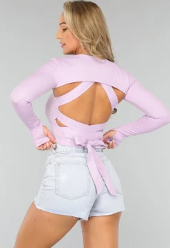 Kort Lila Bolero met Duimgaten