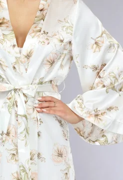 Lange Bridal Bloemenprint Kimono