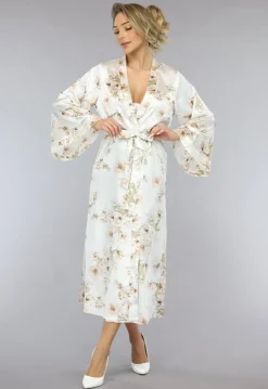 Lange Bridal Bloemenprint Kimono