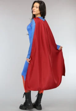 Lang Superwoman Kostuum met Cape