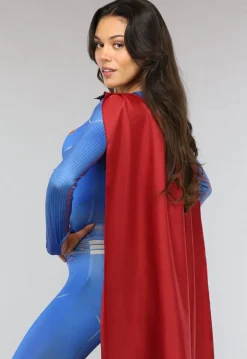 Lang Superwoman Kostuum met Cape