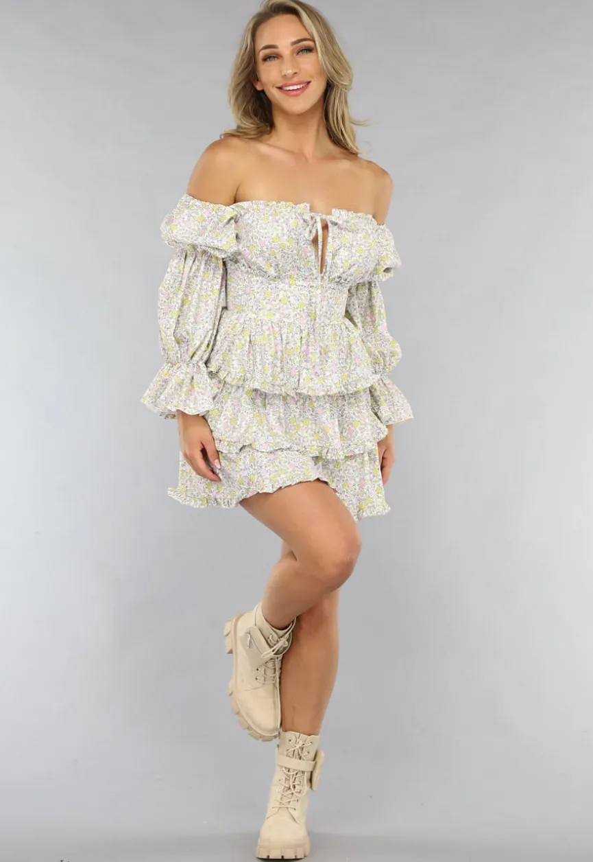 Layered Longsleeve Zomerjurkje met Bloemenprint