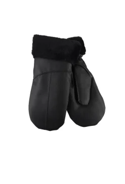 Lederlook Wanten met Bont Randje