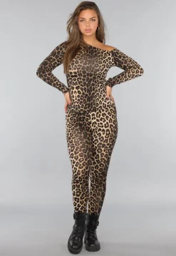 Legging met Luipaardprint en Stretch