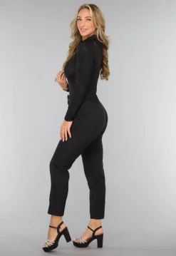 Leopard Bodysuit in Zwart