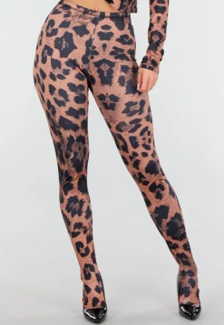 Leopard Print Two Piece Set