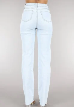 Lichtblauwe Tall Jeans met Scheuren