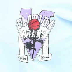 Lichtblauw Oversized Basketbal T-Shirt