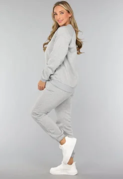 Lichtgrijze Jogger Set